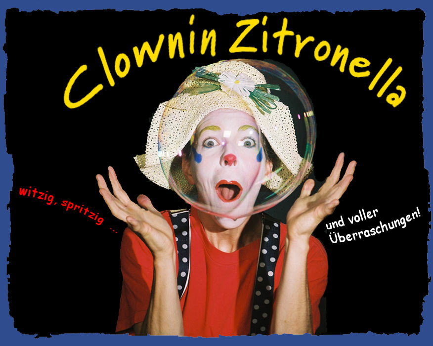 Herzlich Willkommen bei Clownin Zitronella